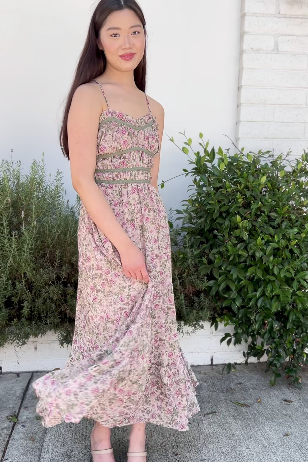 Violetta Lace Trim Dress