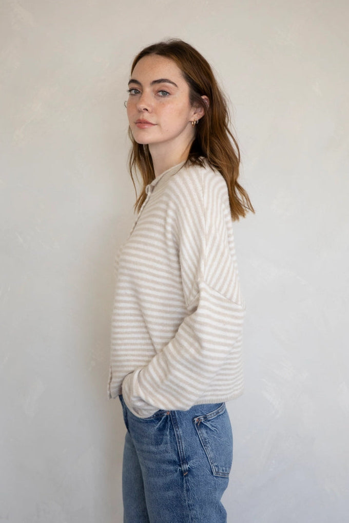 Tristen Buttoned Knit Cardigan