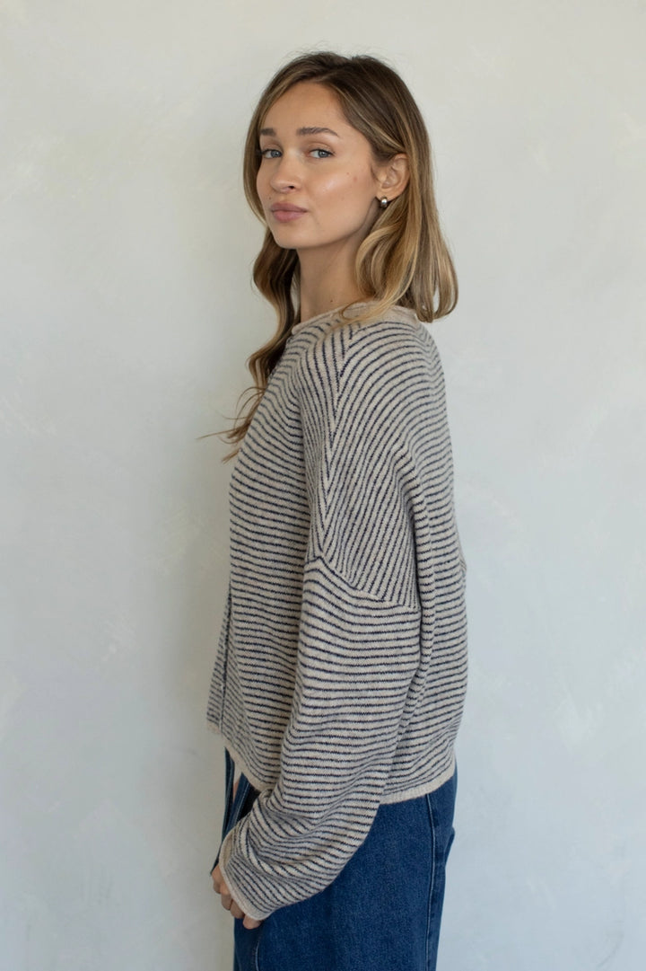 Tristen Buttoned Knit Cardigan