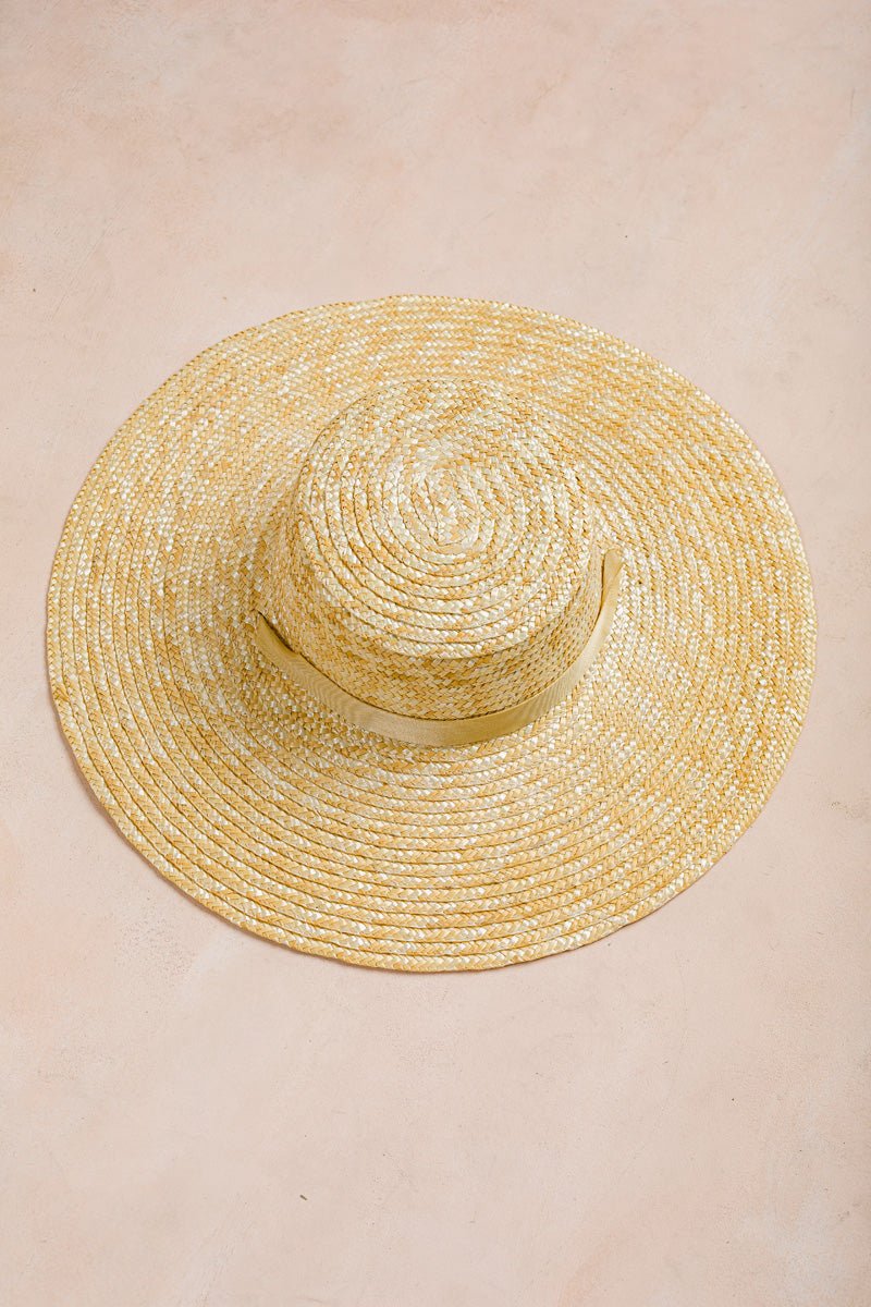 Odette Ribbon Tie Straw Hat Hats Fame 