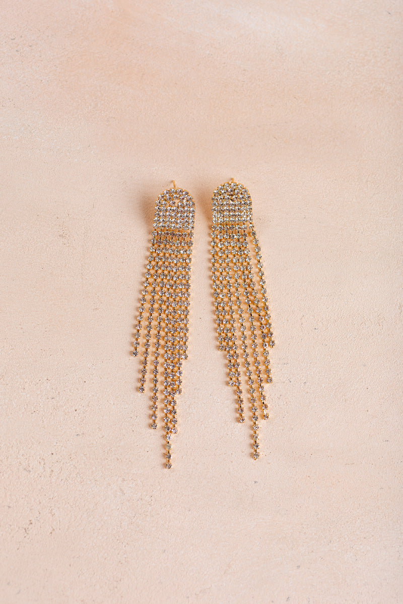 Maxine Crystal Fringe Earrings
