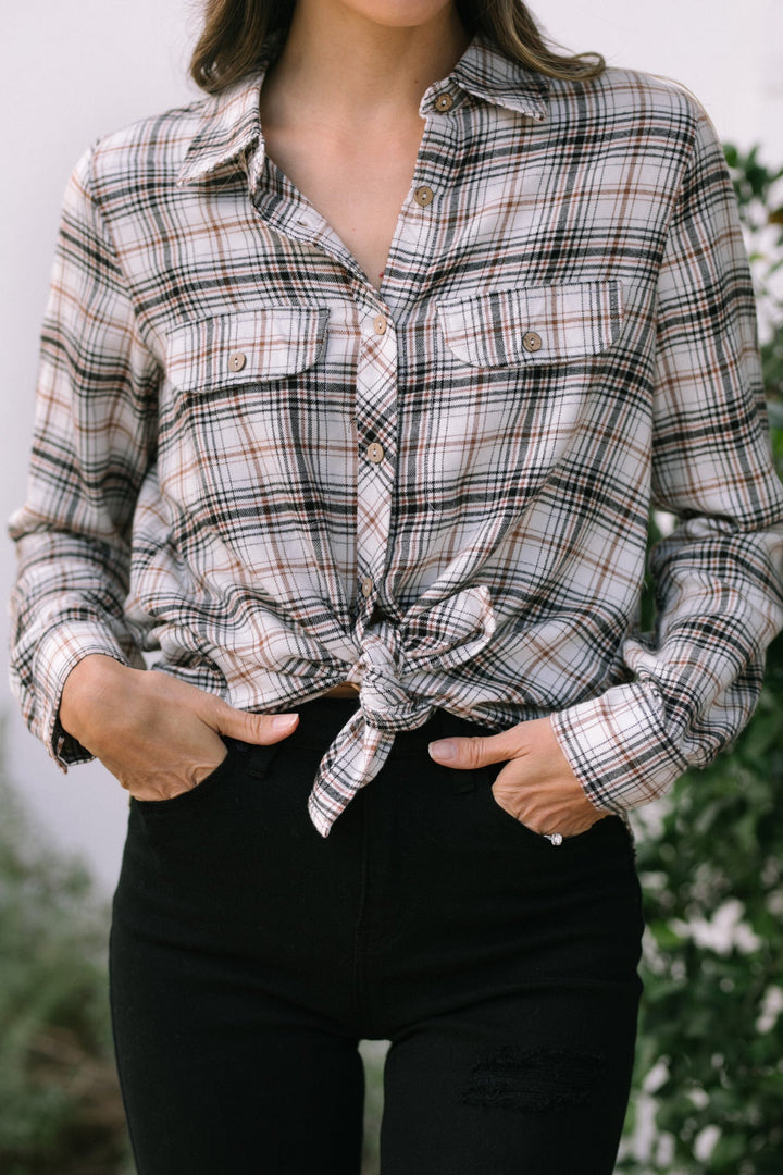 Carly Flannel Button Up