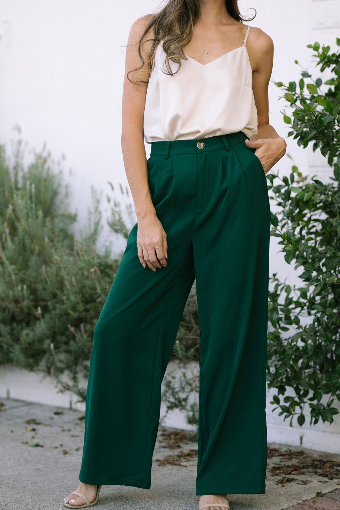 Agnes Pleated Wide Pants