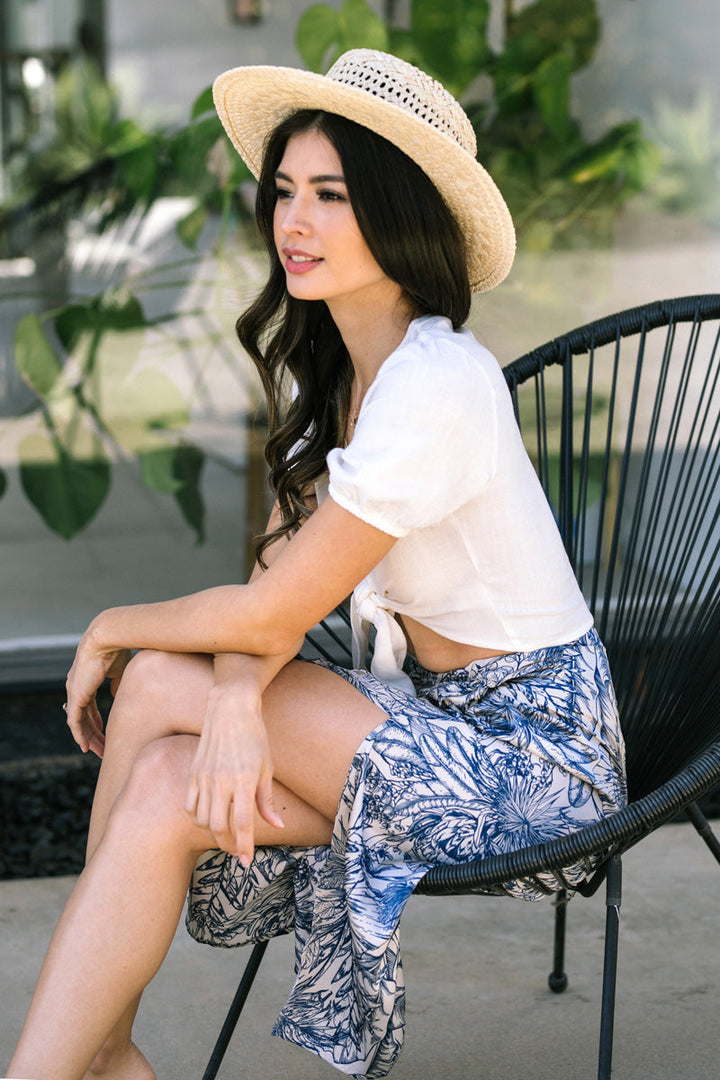 Joie Boater Straw Hat