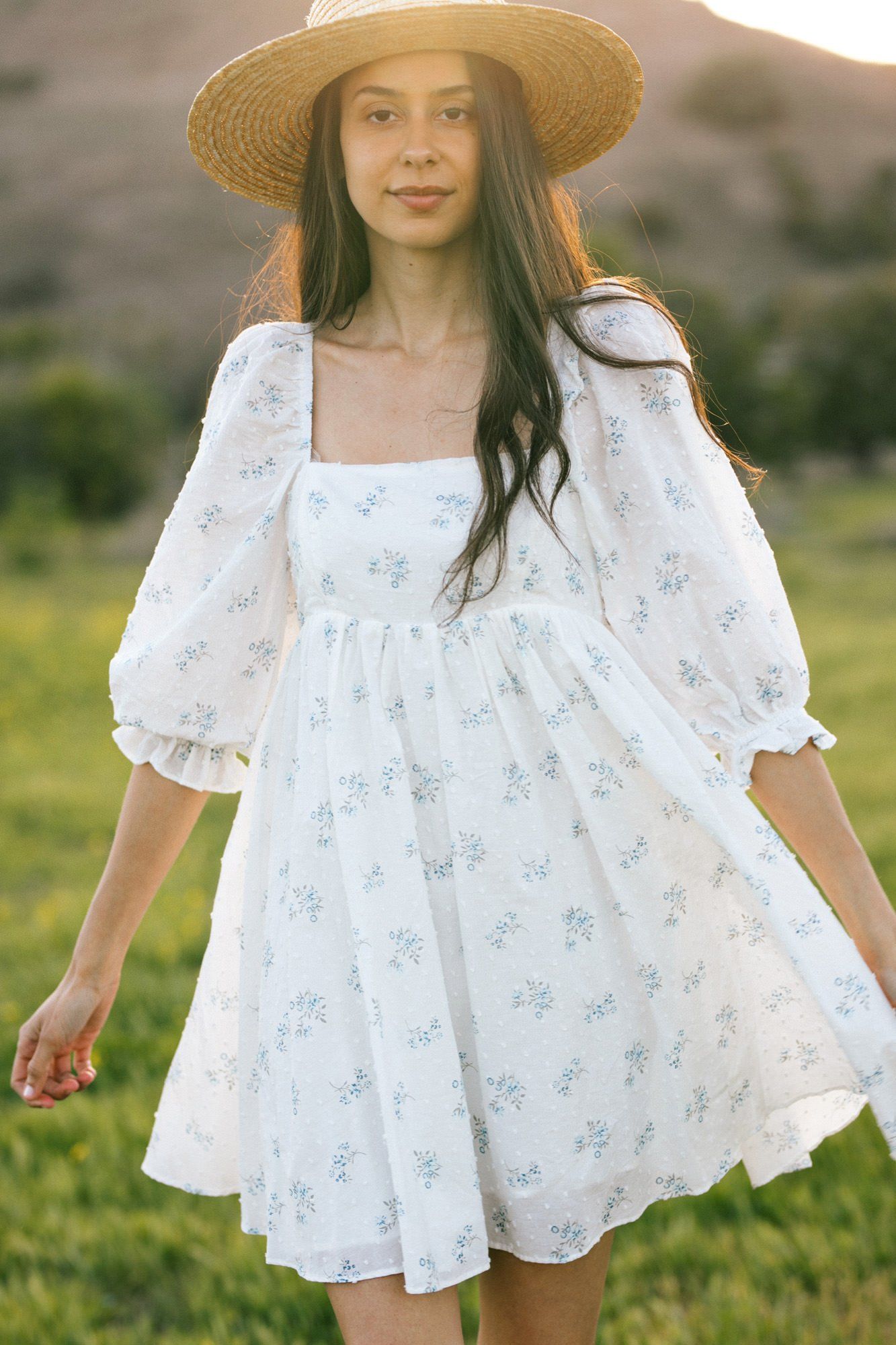 Mimi Floral Puff Sleeve Mini Dress