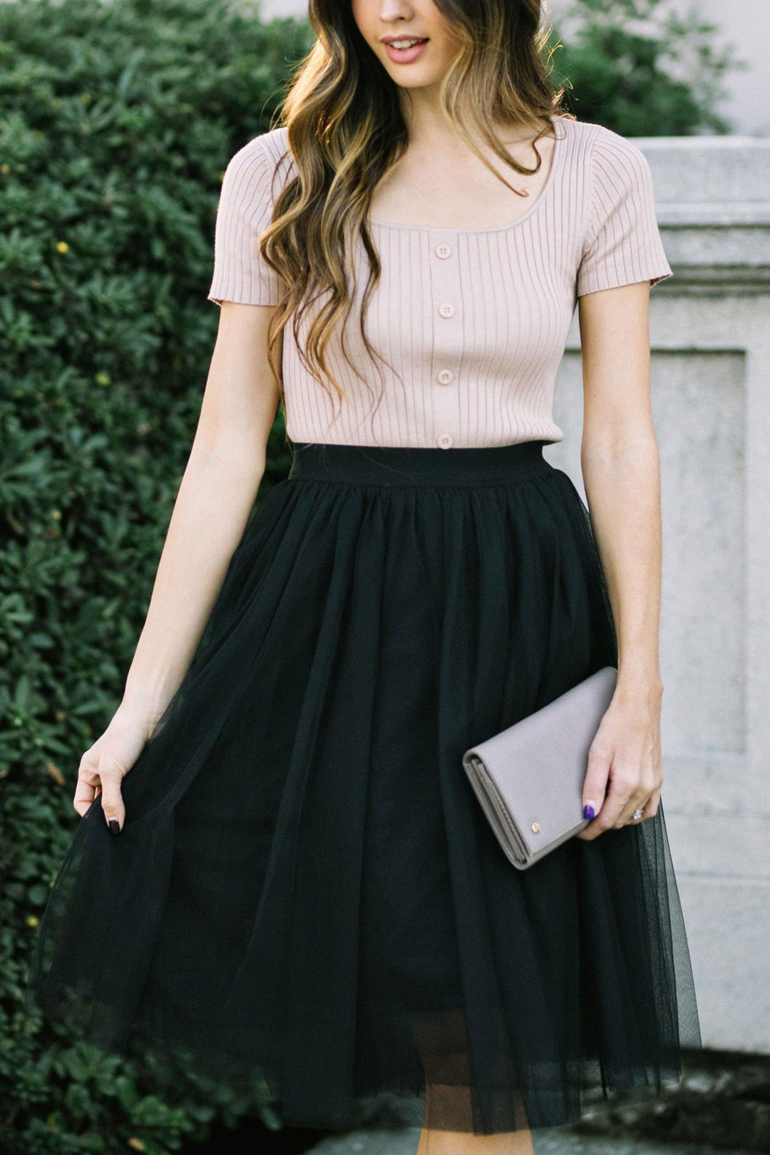 Inside Out :: High-waisted comfort & Sheer tulle skirt - Wendy's