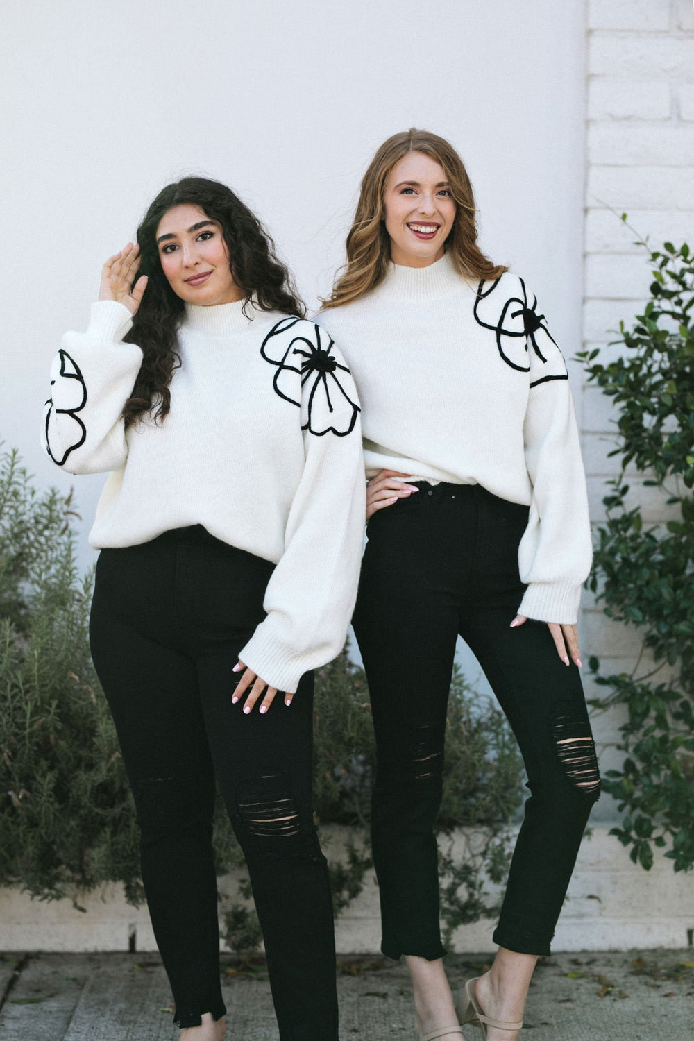 Cassia Floral Embroidered Sweater