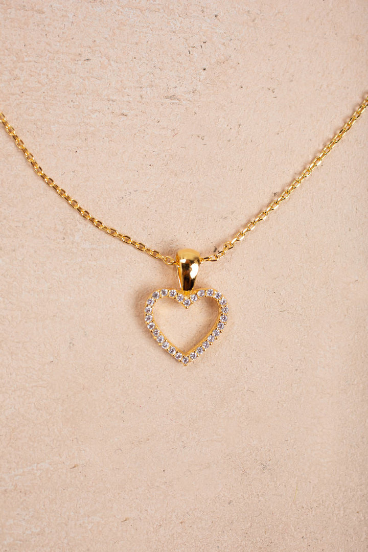 Bella Crystal Heart Necklace
