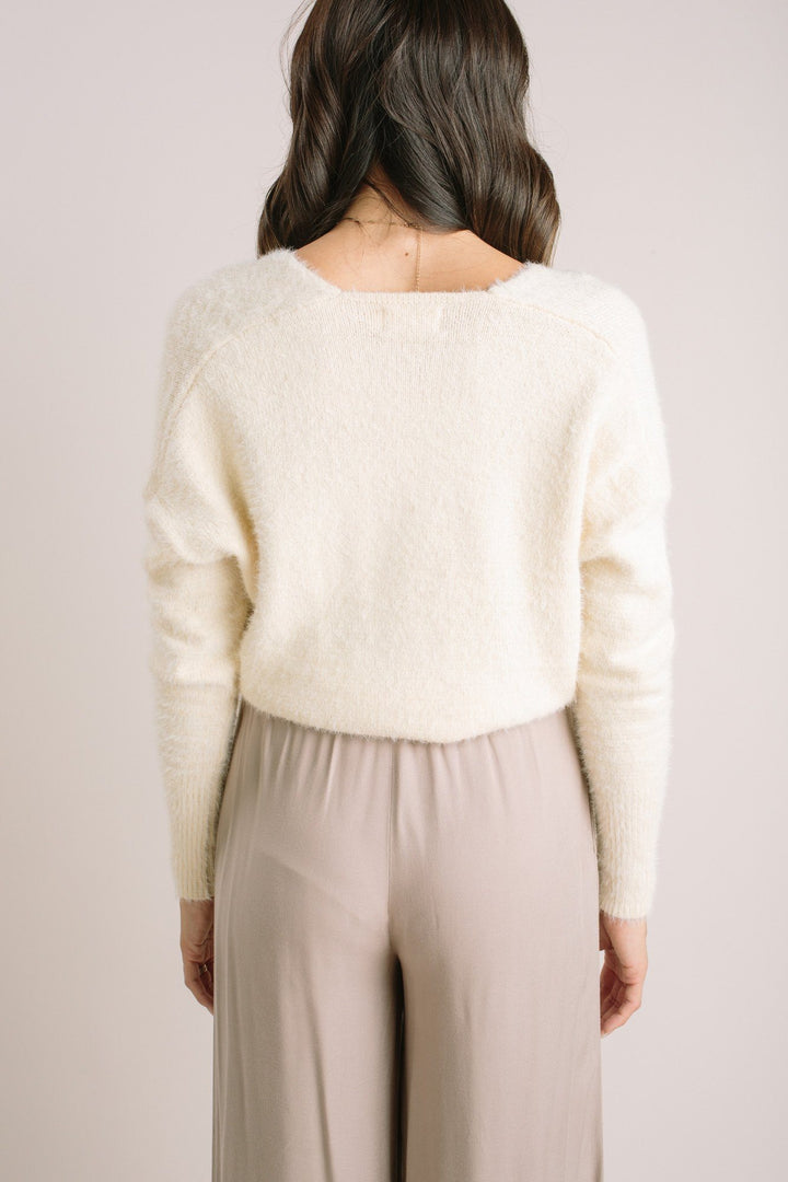 Gemma Fuzzy Surplice Sweater Sweaters Dreamers