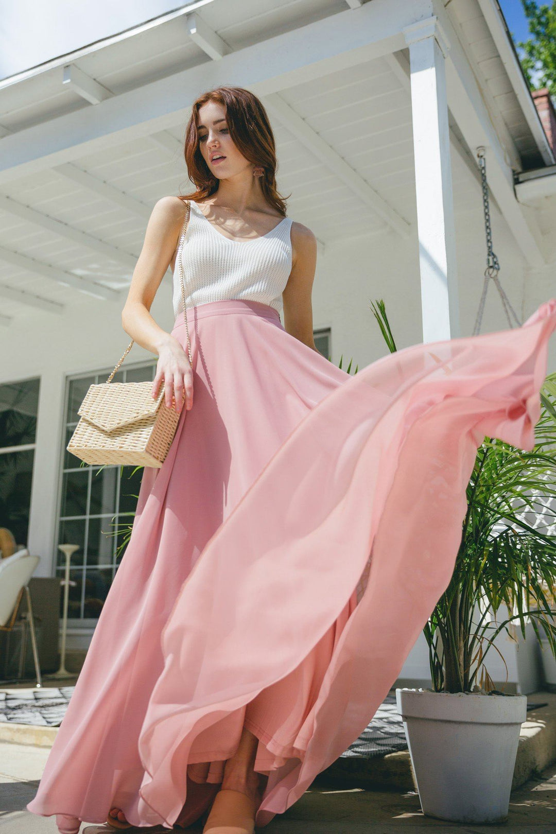 Full Maxi Skirt - Amelia - Morning Lavender Online Boutique