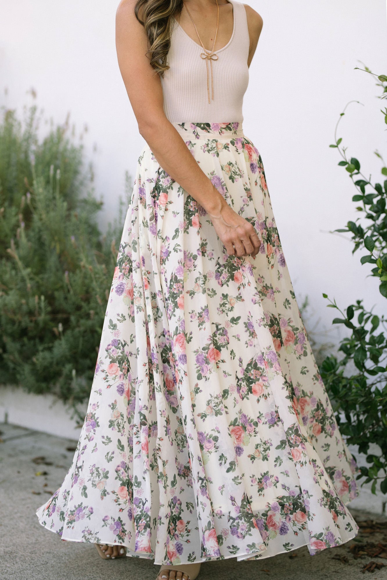 Floral maxi skirts outlet online