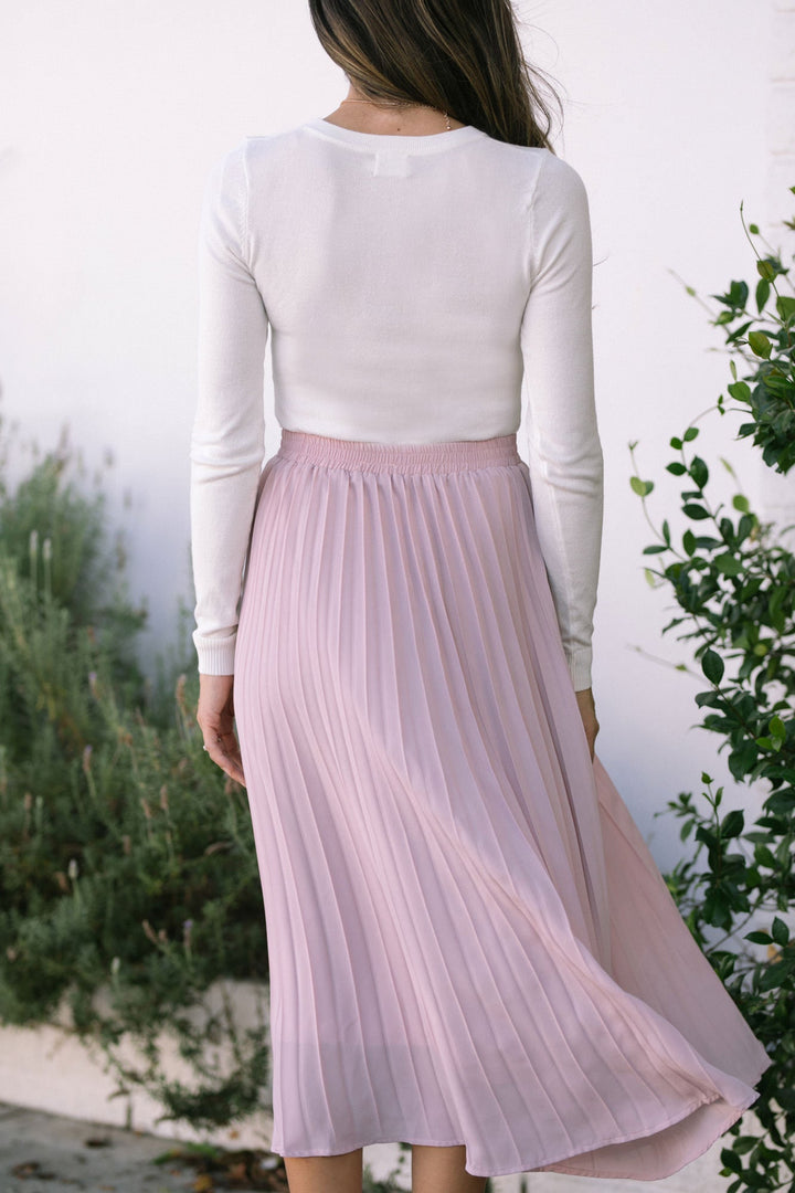 Ophelia Pleated Midi Skirt