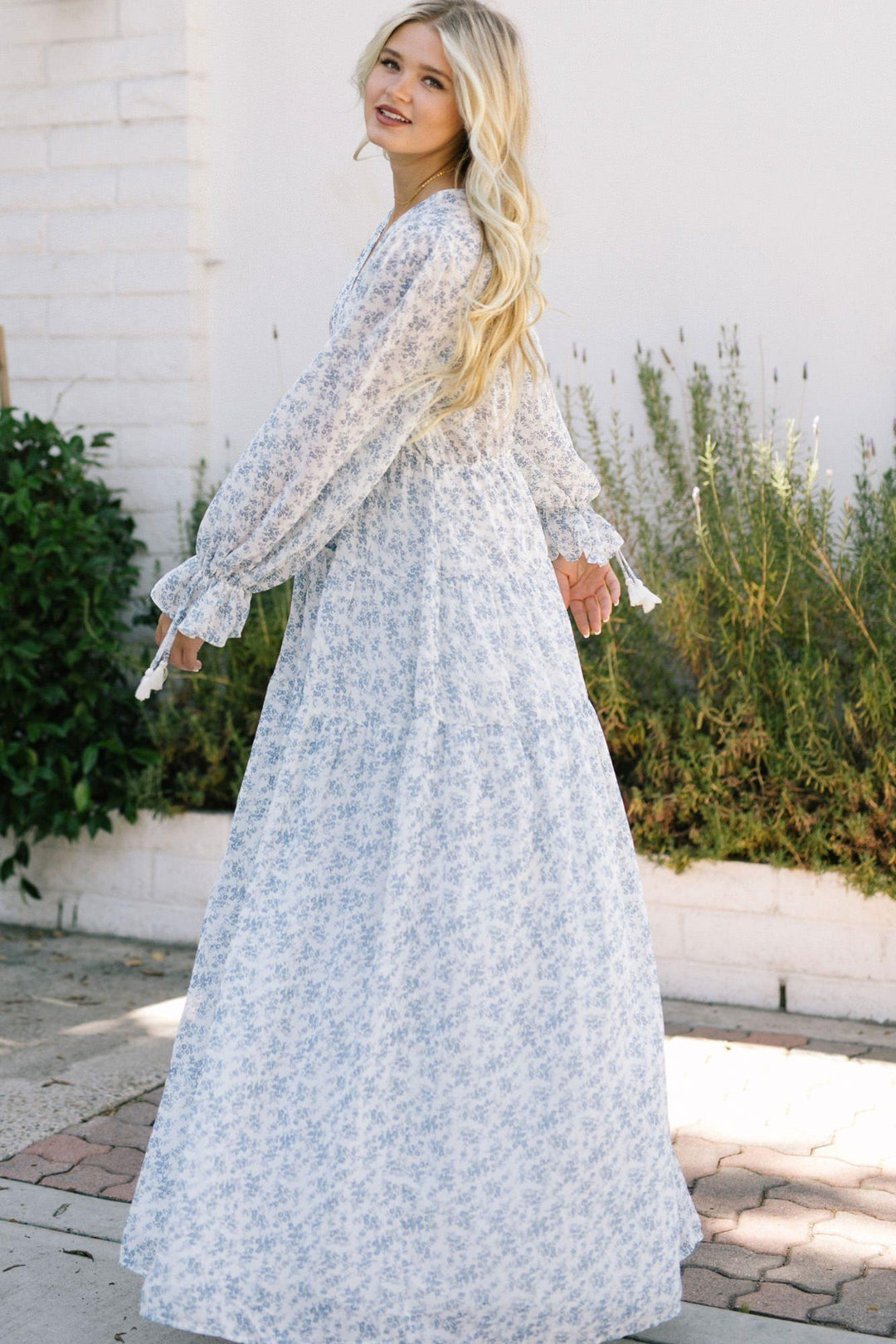 Kelsey Long Sleeve Maxi Dress - Morning Lavender Boutique Dresses