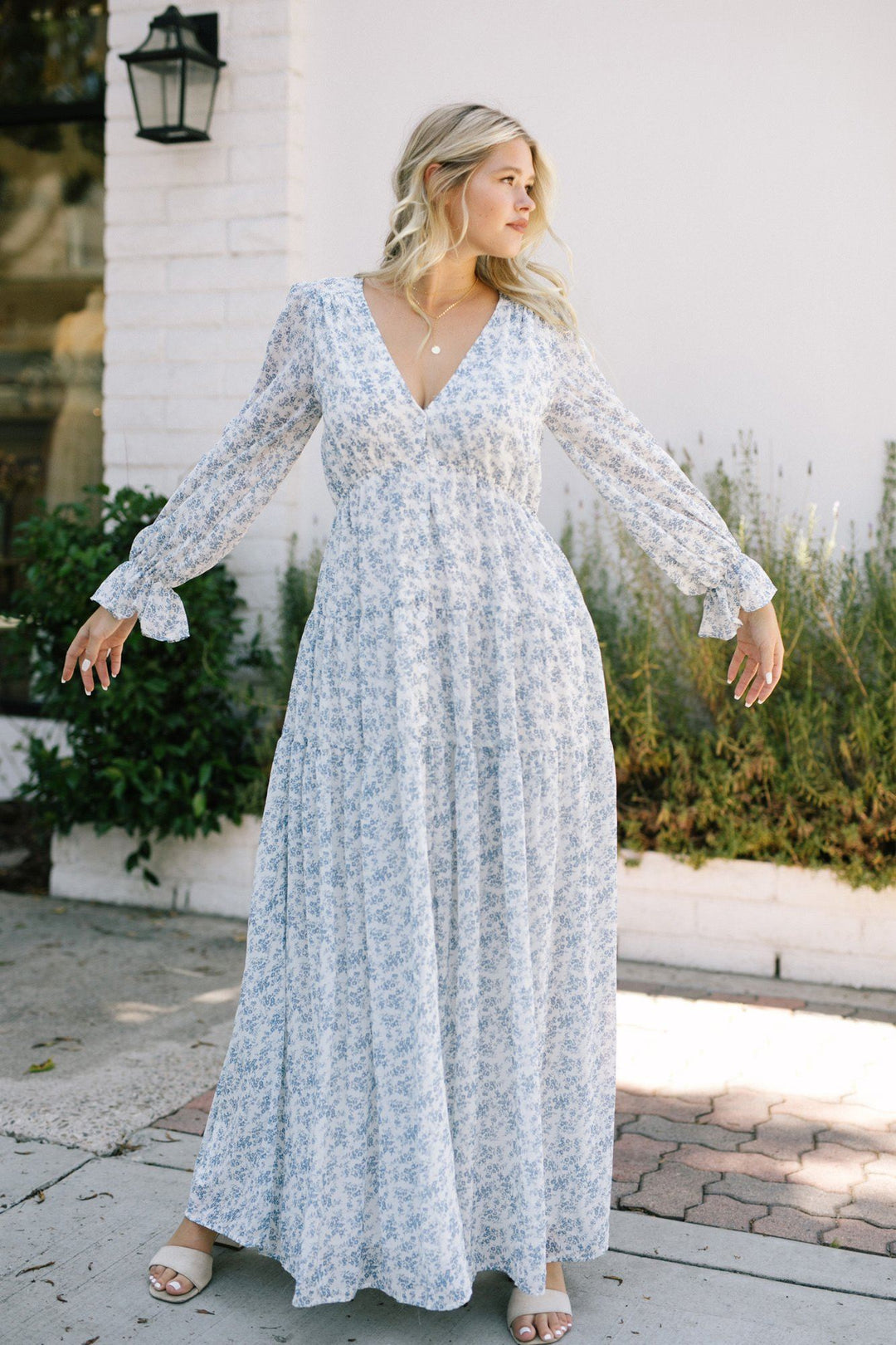 Kelsey Long Sleeve Maxi Dress - Morning Lavender Boutique Dresses
