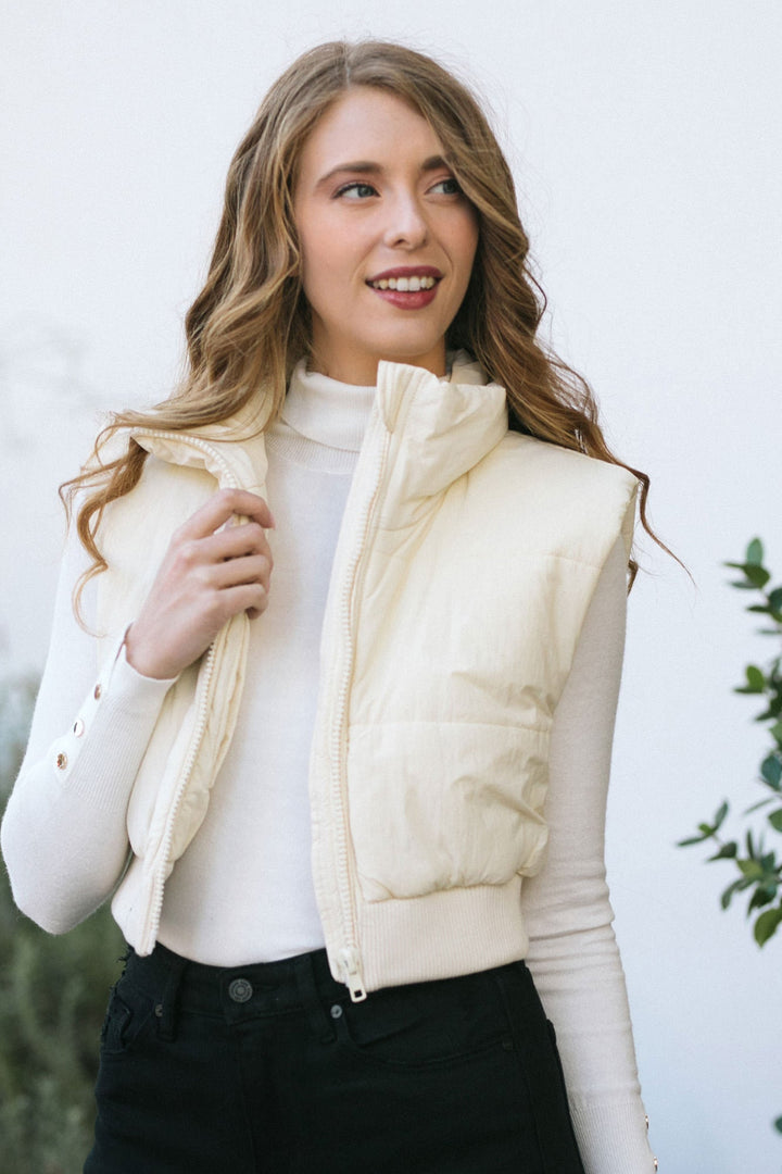 Joey Cropped Puffer Vest