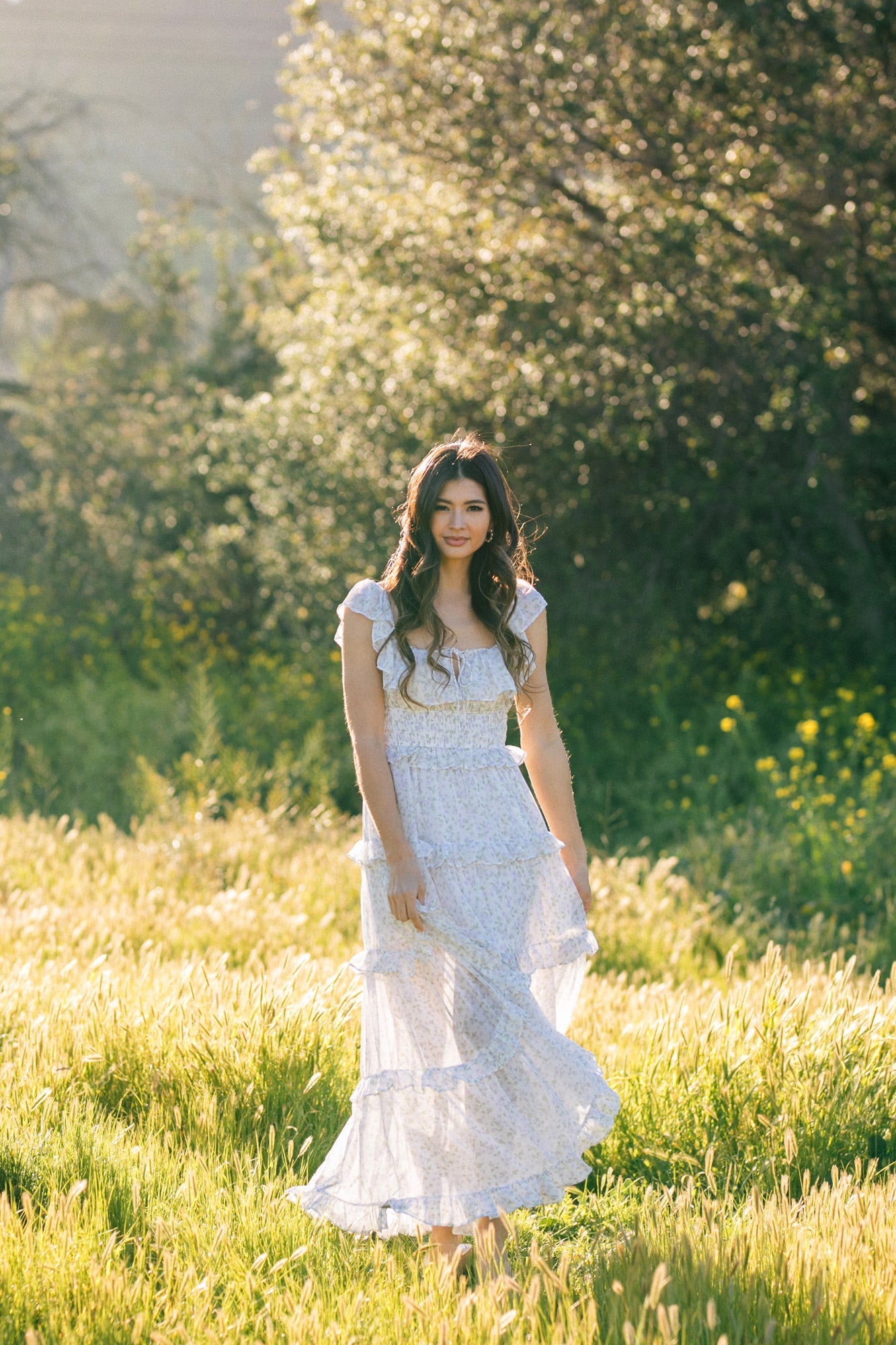 Romantic meadow clearance tiered ruffle dress