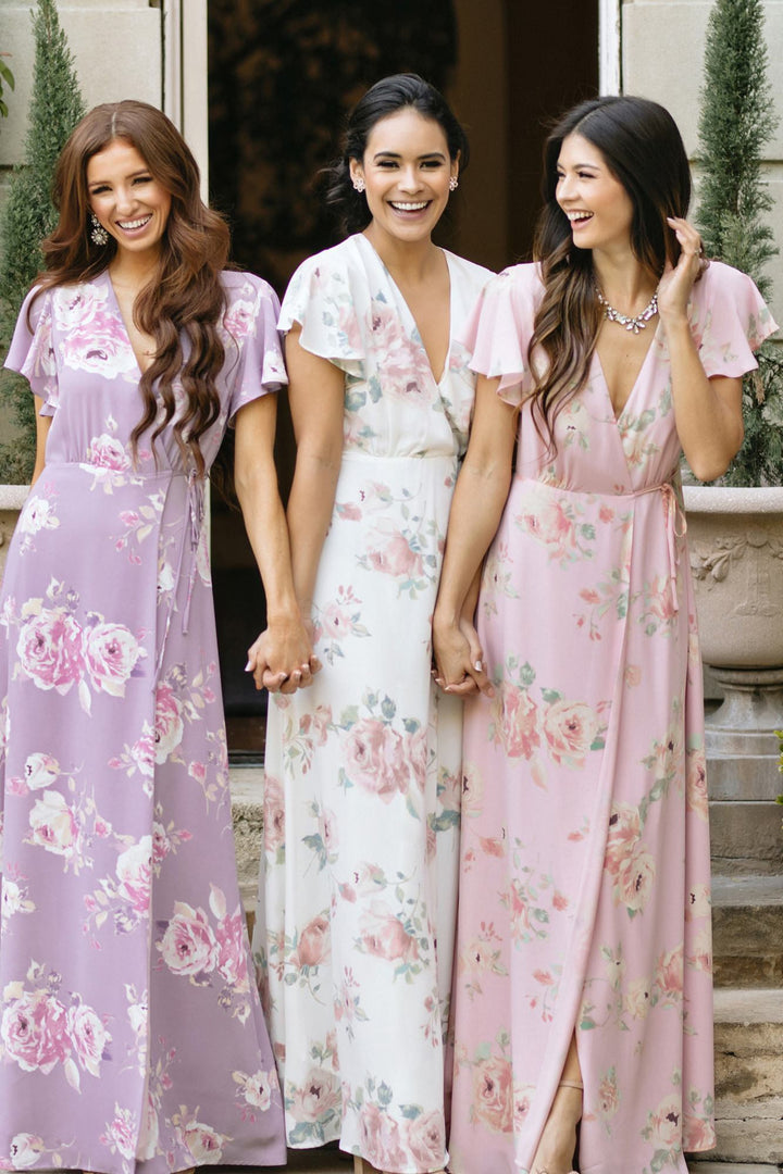 Charlotte Floral Wrap Maxi Dress Dresses Everly