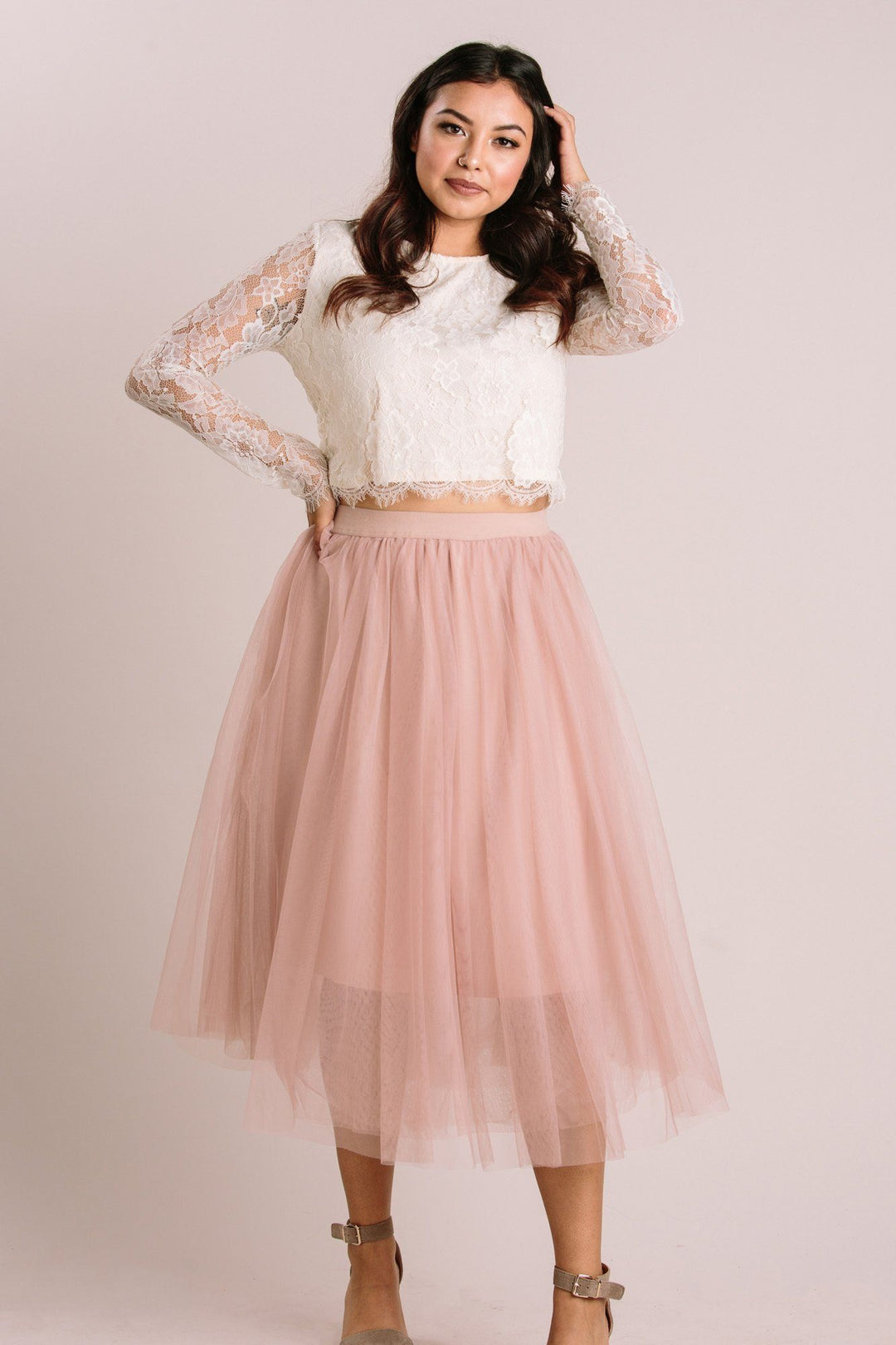Pink Tulle Midi Skirt  Pink skirt outfits, Hot pink skirt outfit