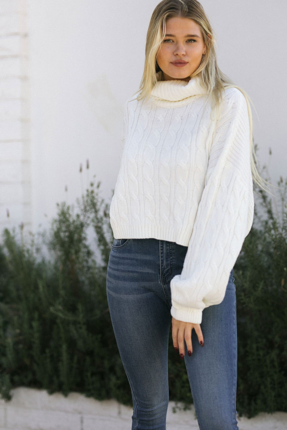 Cable Knit Sweater - Margot - Morning Lavender Online Boutique