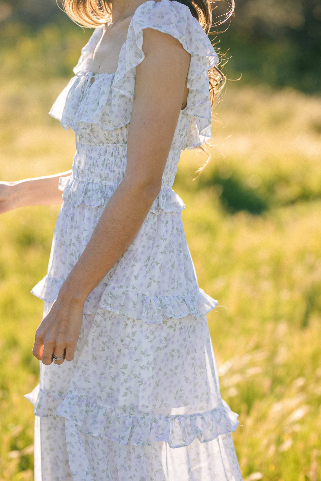 The Way to Love White Ruffled Maxi Dress