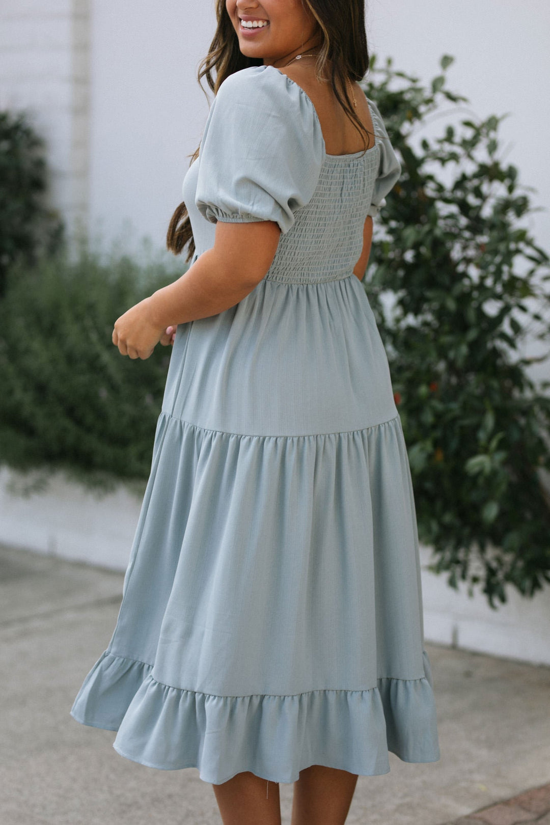 Lilah Puff Sleeve Dress Dresses Mikarose