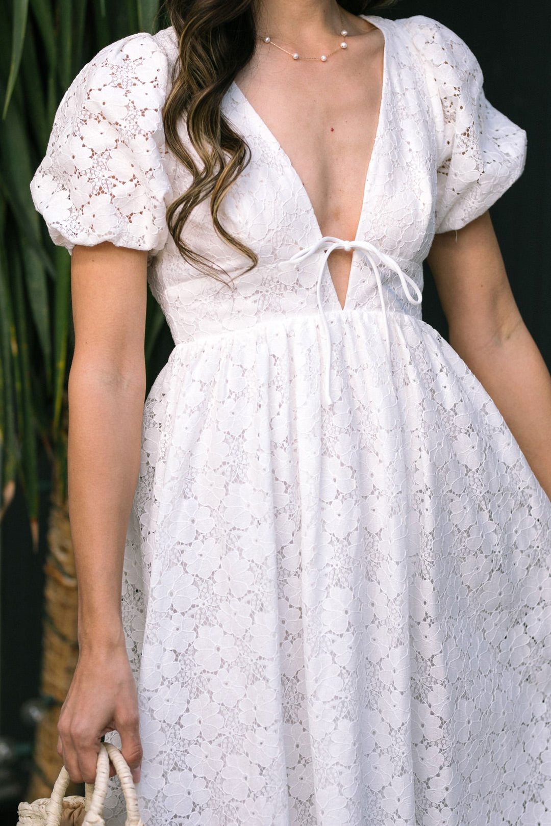 Marilyn Lace Midi Dress - Morning Lavender Boutique Dresses