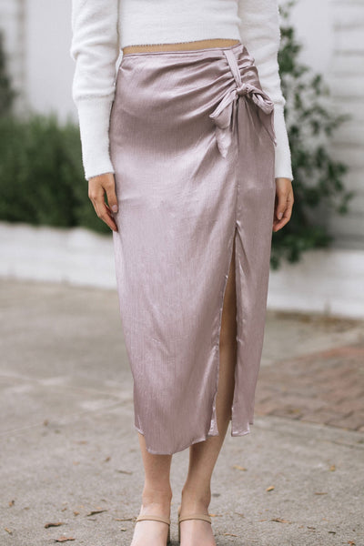 Satin midi hotsell skirt 01