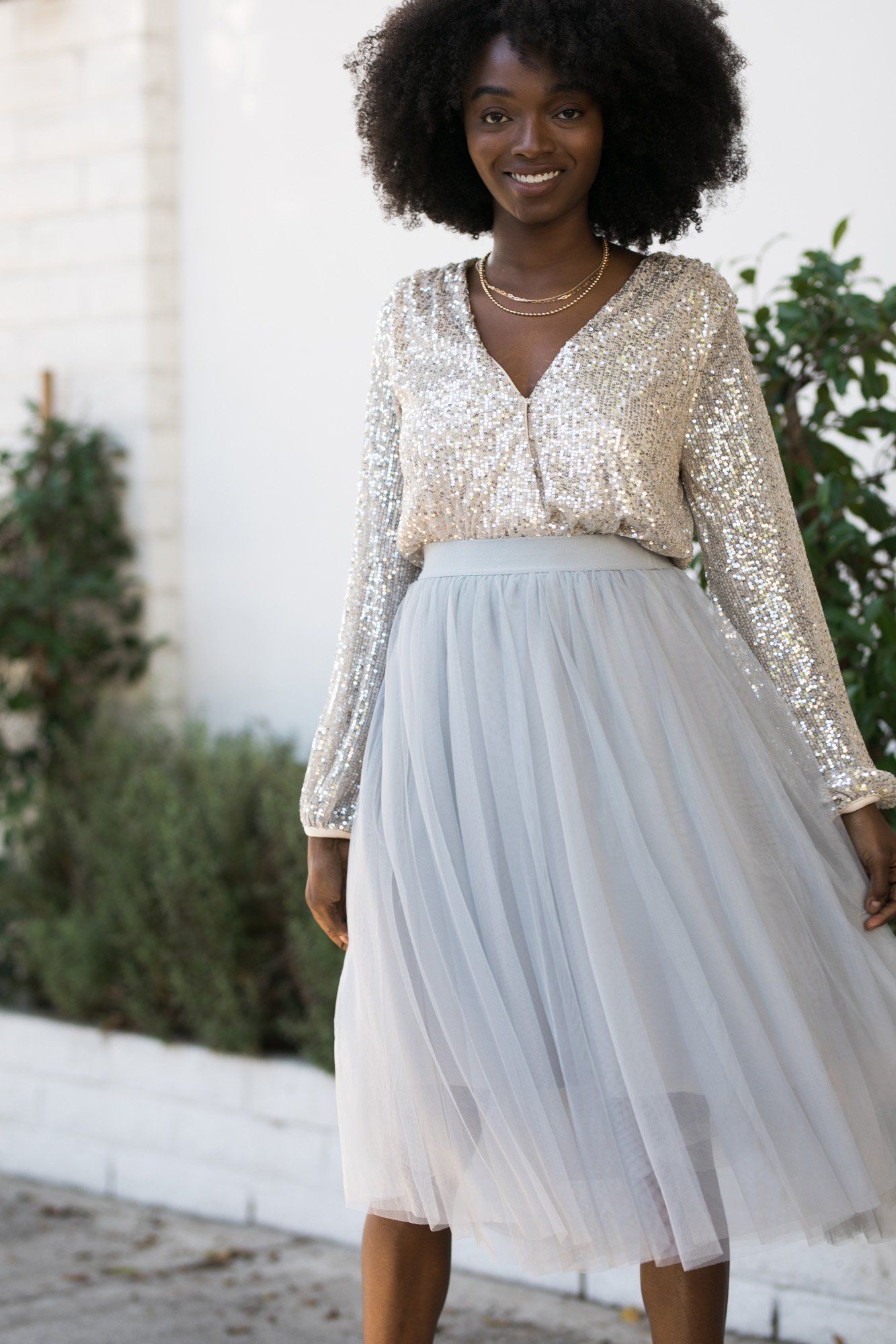 White hotsell sequin bodysuit