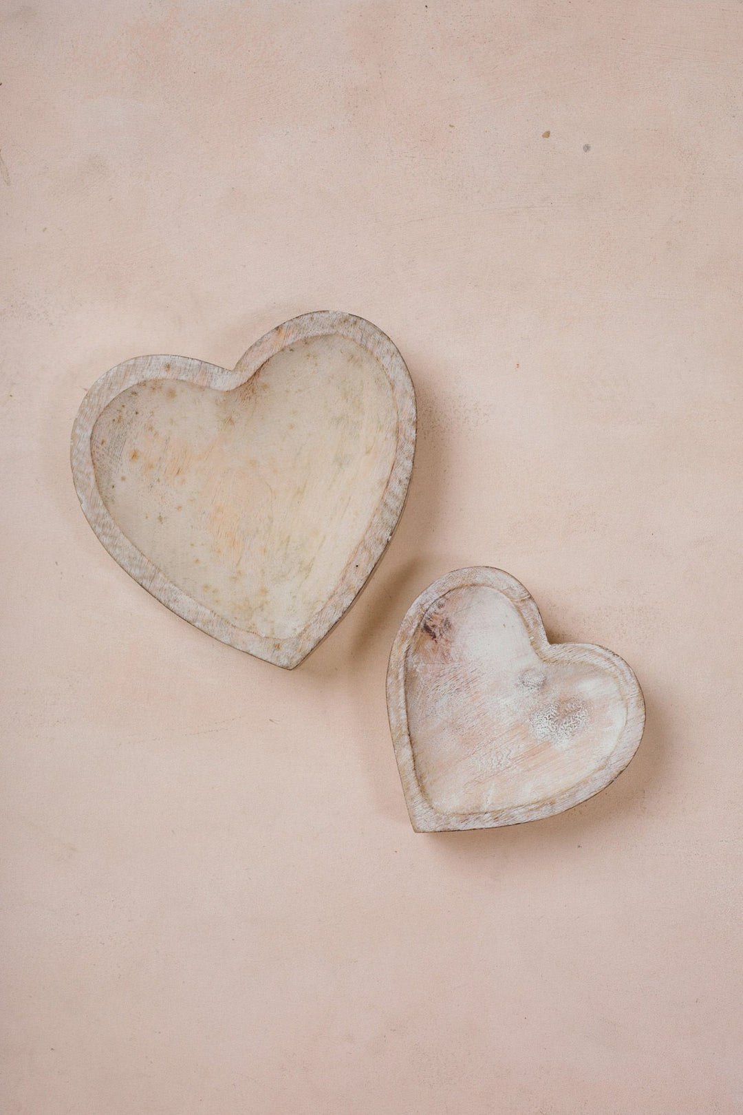 White Wash Wooden Heart Home Accessories 47th & Main
