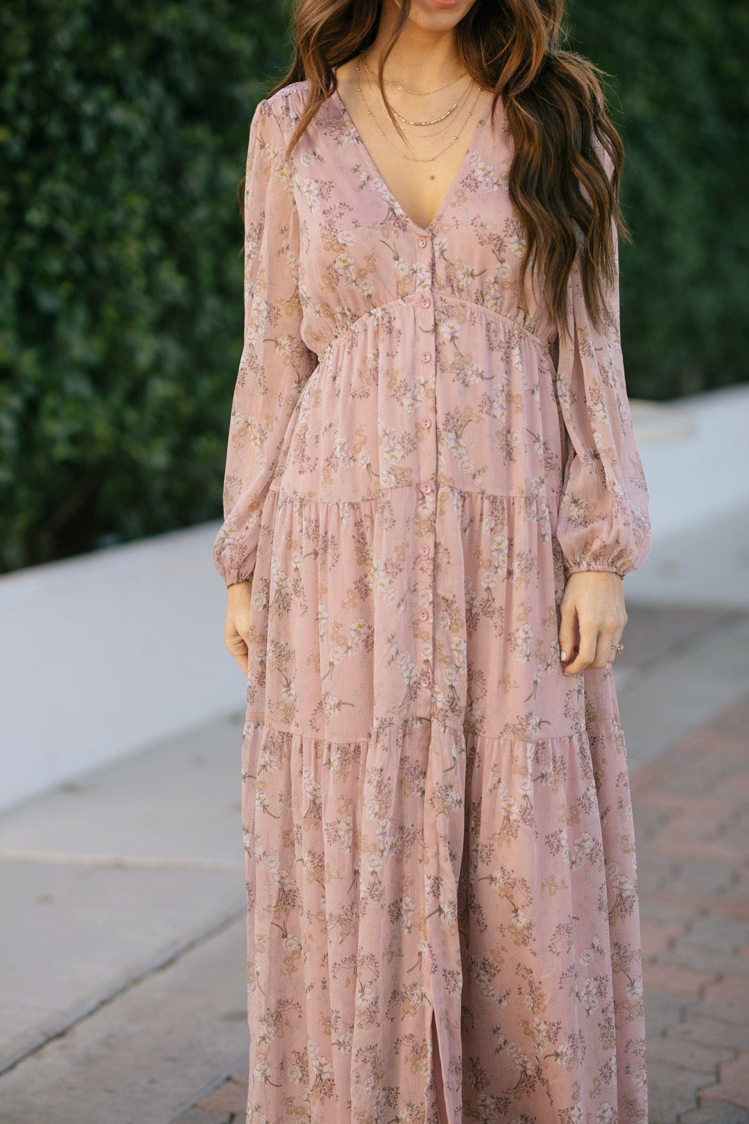Floral Maxi Dress with Long Sleeves - Helena - Morning Lavender Online Boutique Mauve-Multi / 3XL by Morning Lavender Floral Maxi Dress with Long Sleeves - Helena - Morning Lavender Online Boutique Mauve-Multi / 3XL by Morning Lavender