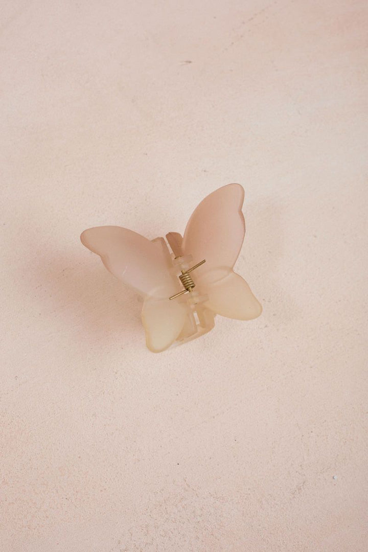 Charlie Butterfly Claw Hair Clip Hair Girly Taupe 