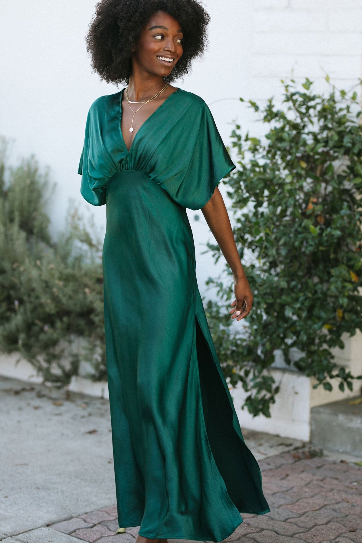 Mariella Satin Maxi Dress - Morning Lavender Boutique Dresses