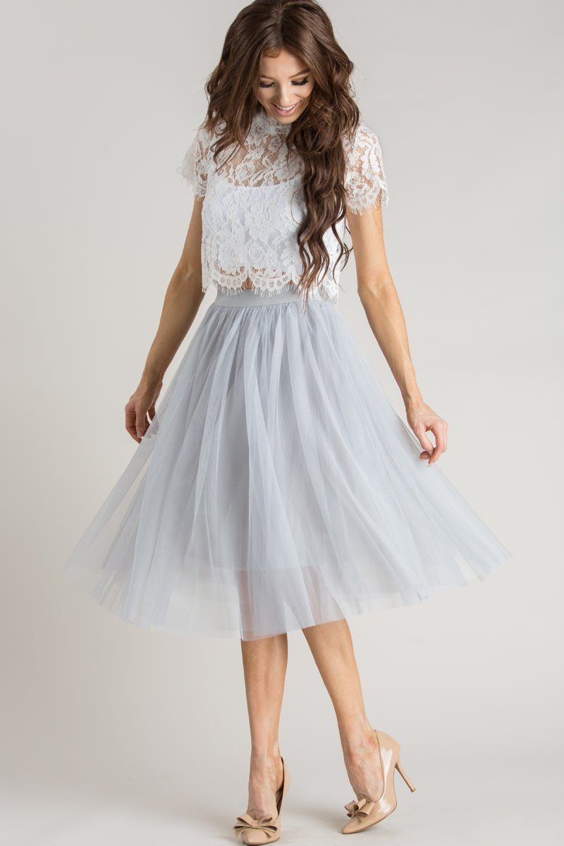 Tulle Midi Skirt - Eloise - Morning Lavender Online Boutique Ivory / Large by Morning Lavender Tulle Midi Skirt - Eloise - Morning Lavender Online Boutique Ivory / Large by Morning Lavender