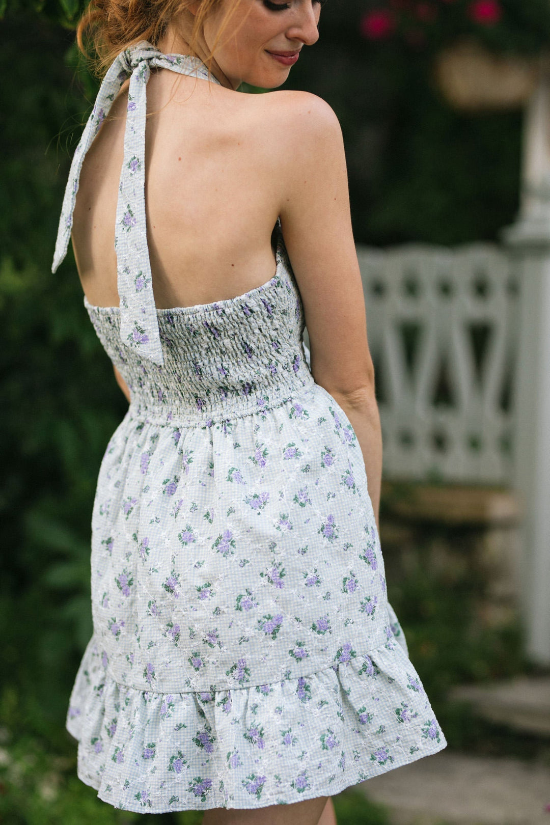 Halter Mini Dress - Frankie - Morning Lavender Online Boutique