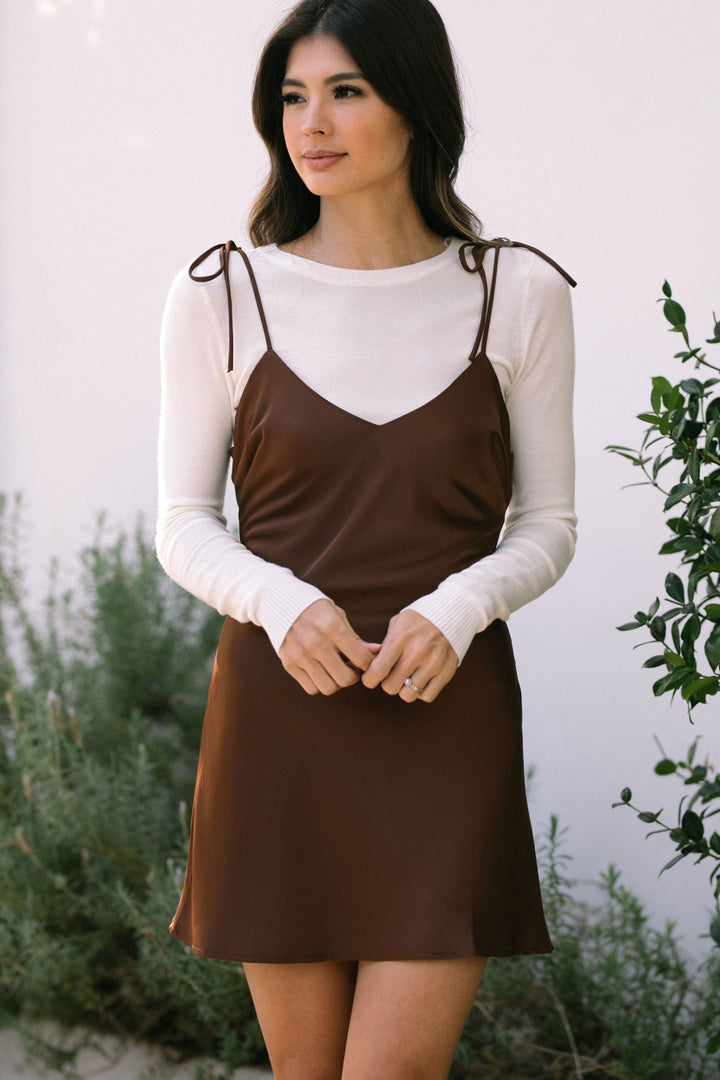 Yaritza Satin Mini Dress