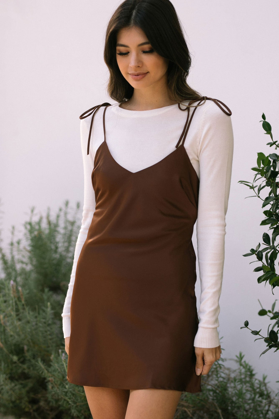 Yaritza Satin Mini Dress