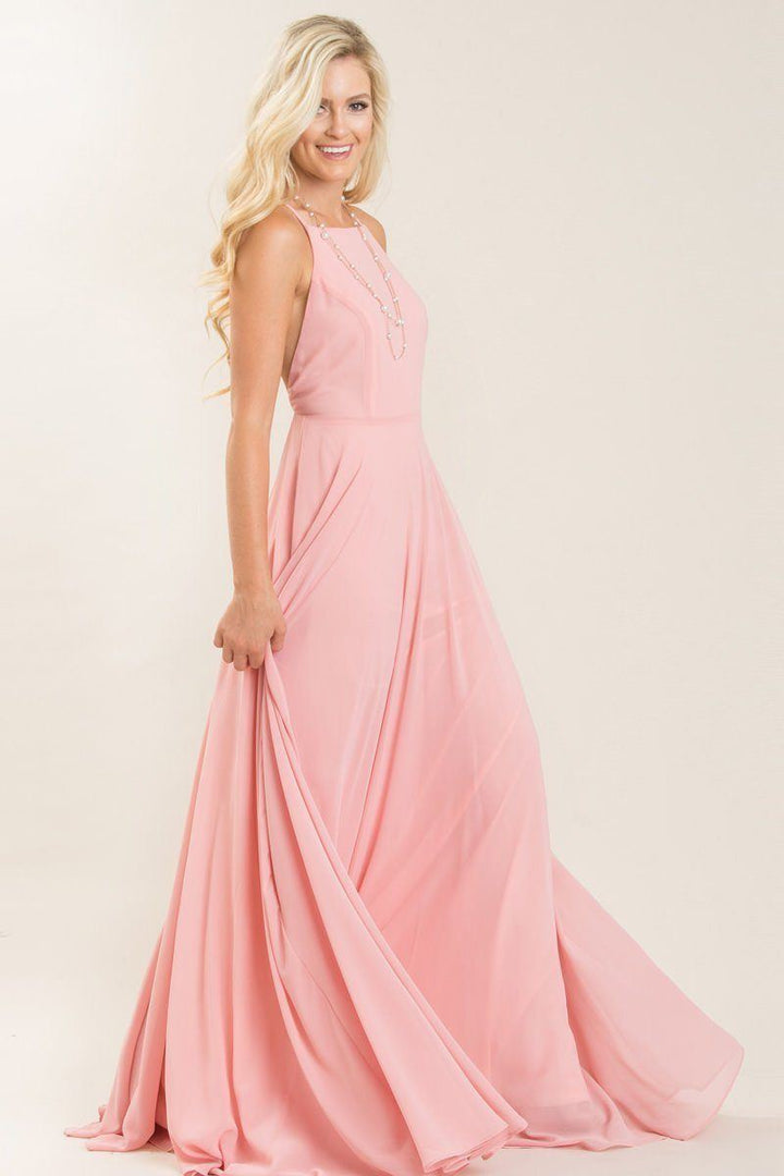 Emma Flowy Maxi Dress Dresses Maniju Pink X-Small