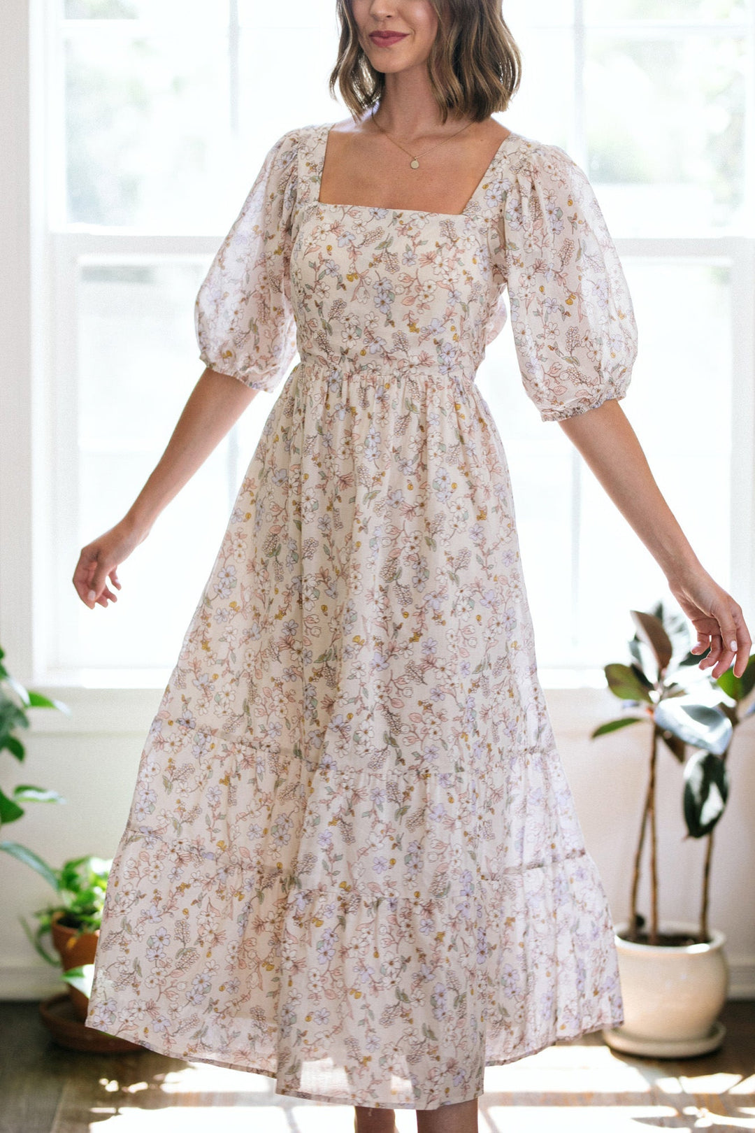 Caroline Floral Babydoll Dress Dresses Dress Forum 