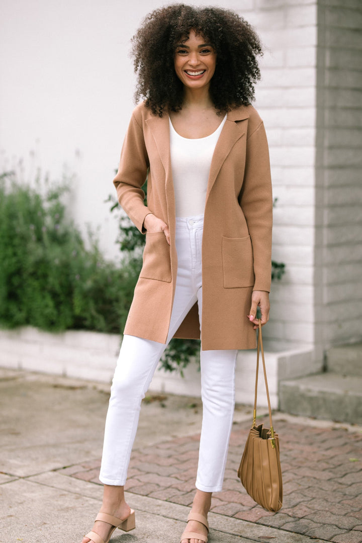 Natasha Lapel Knit Coat
