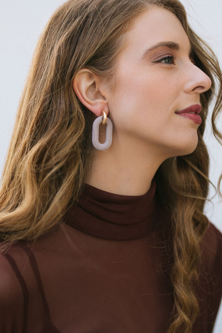 Cecilia Velvet Linked Post Earrings