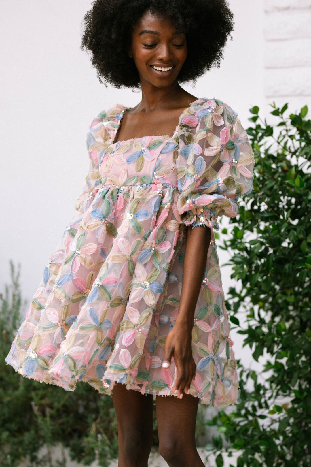 Sequin Babydoll Dress - Stacy - Morning Lavender Online Boutique