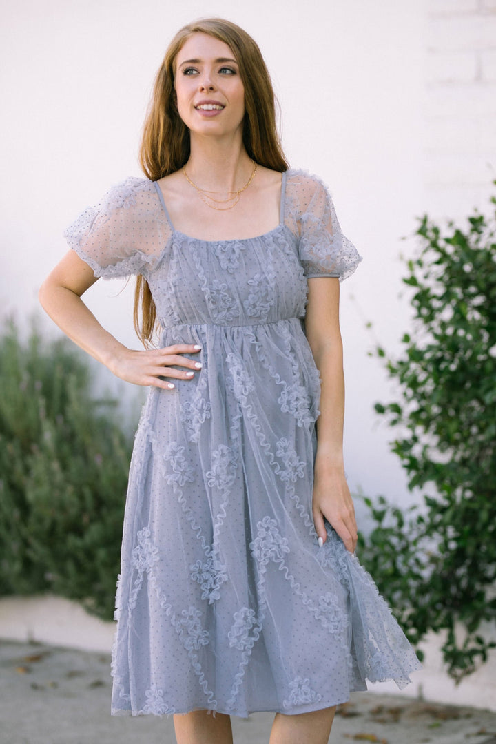 Gwen Dotted Tulle Dress