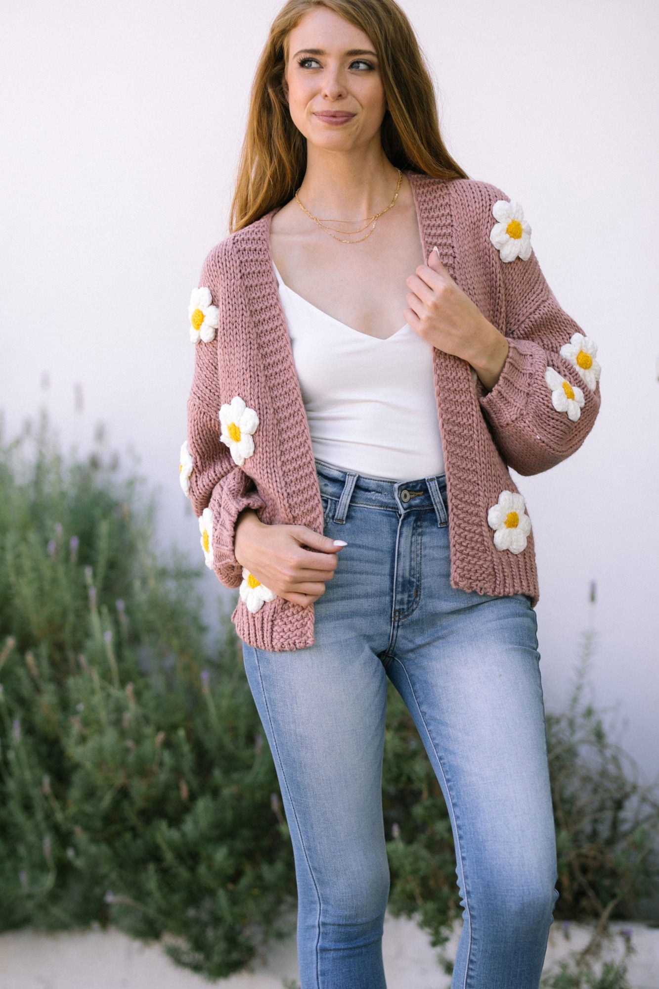 Floral Knit Cardigan - Juliet - Morning Lavender Online Boutique