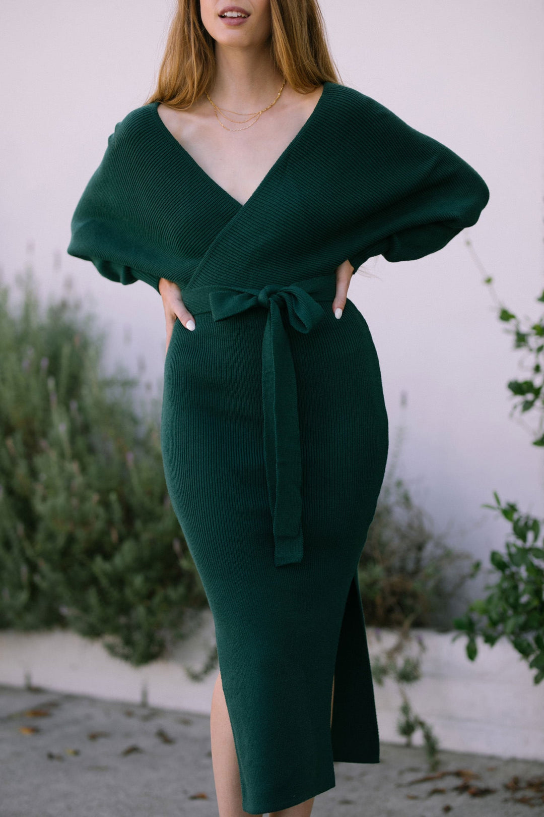 Lena Dolman Sleeve Sweater Dress