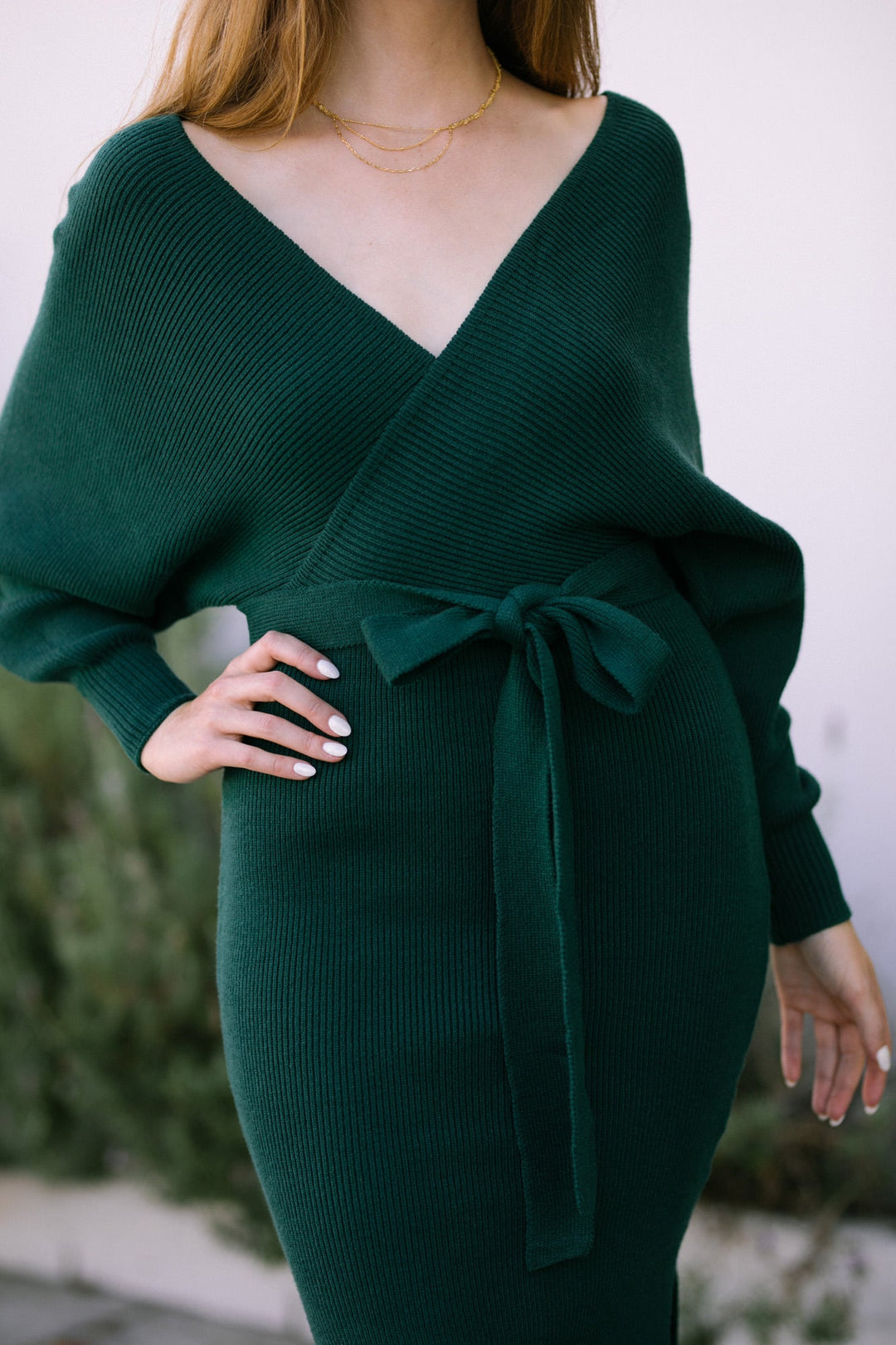 Lena Dolman Sleeve Sweater Dress