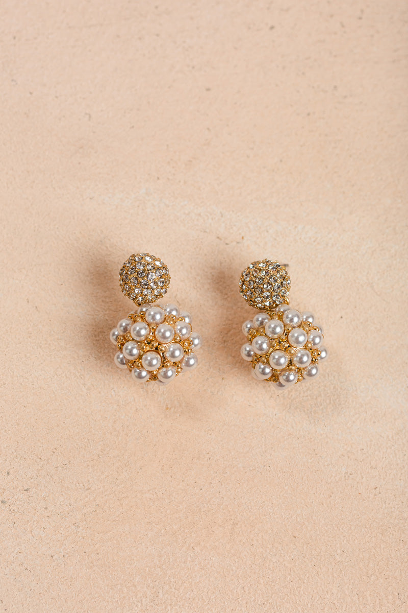 Hope Pearl Ball Earrings