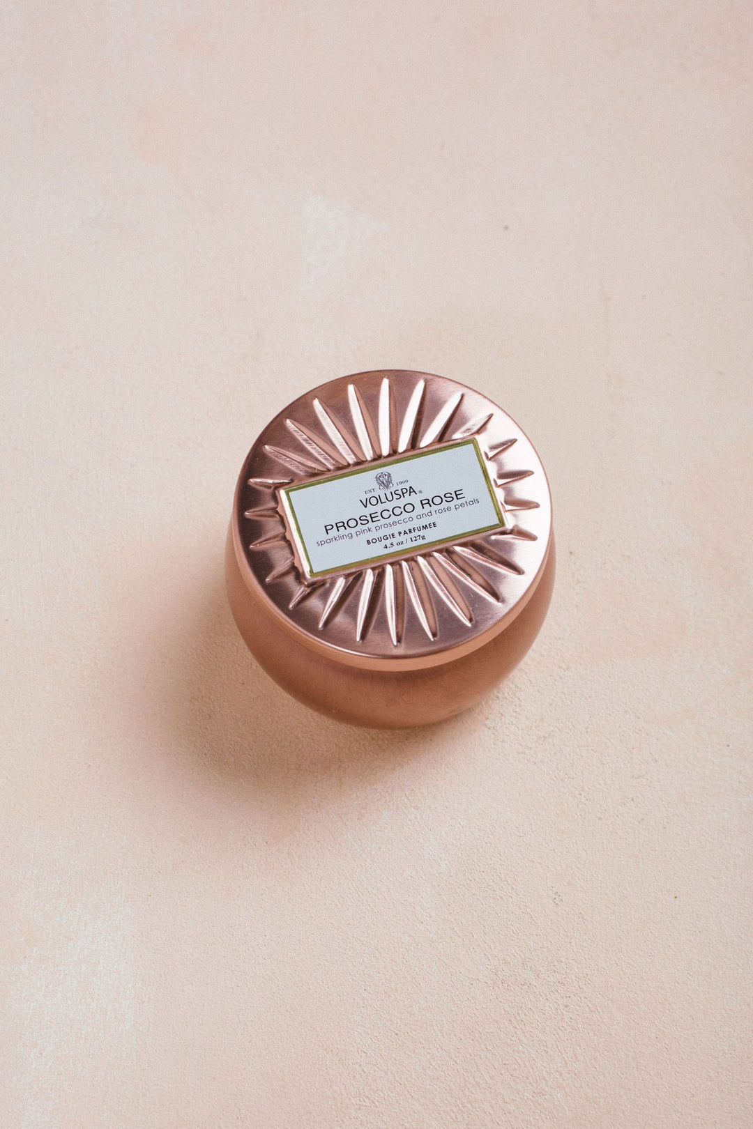 Voluspa Mini Tin Candle Home Accessories VOLUSPA Prosecco Rose