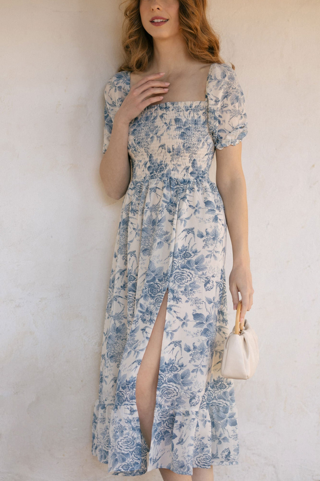 Midi Dress with Applique Details - Dana - Morning Lavender Online