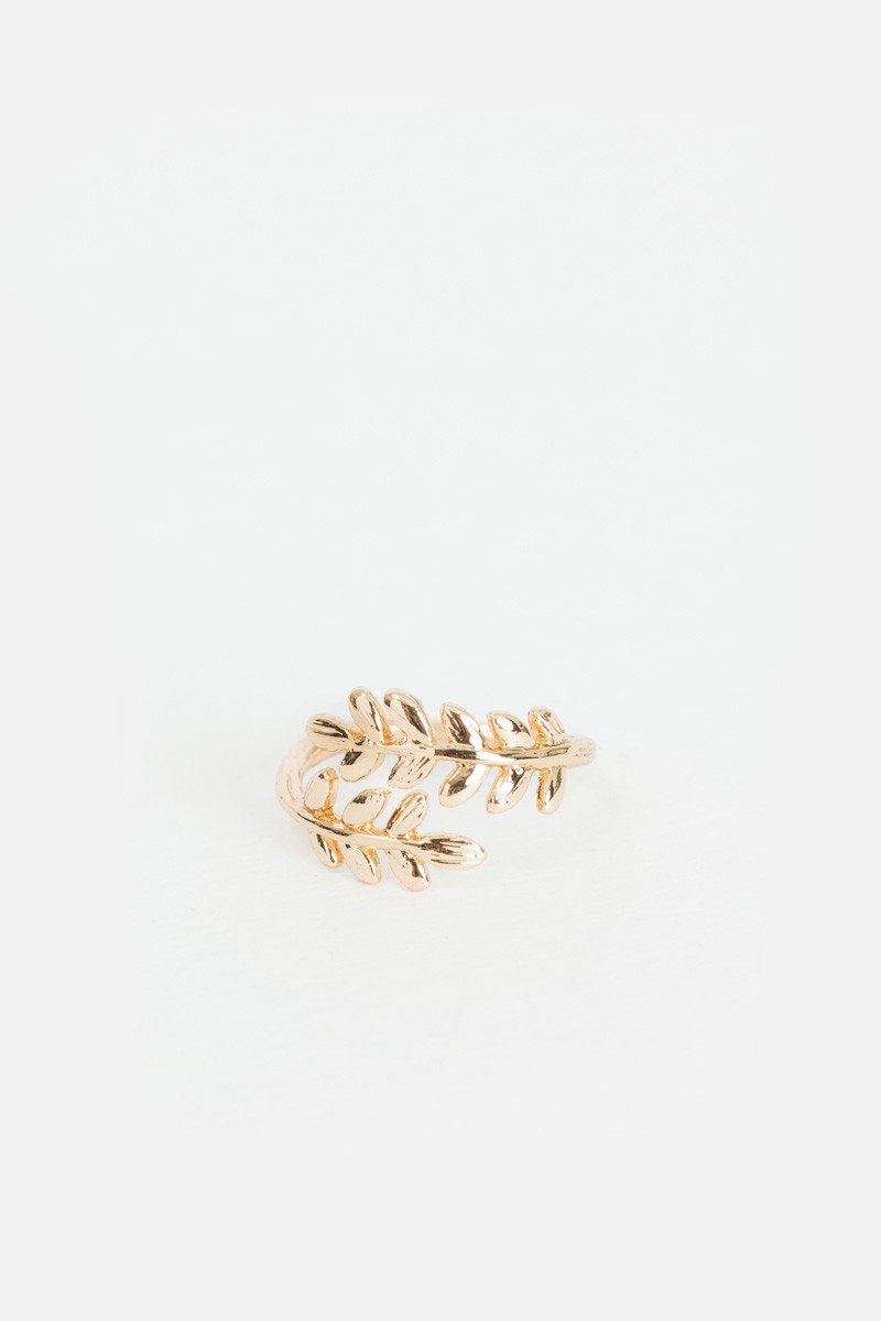 Marianne Leaf Gold Ring Rings Other