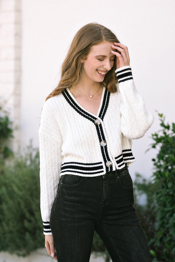 Camille Cable Knit Cardigan